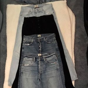 Citizens of Humanity - 7 pairs of jeans + 1 shorts